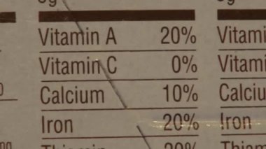 maddeler, besin bilgi