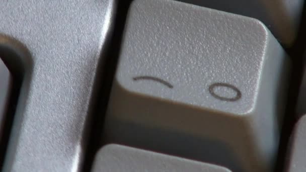 电脑键盘，键，键入 — 图库视频影像