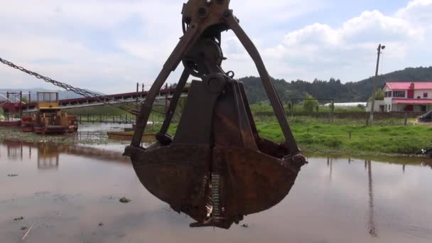 Máquina velha, maquinaria, enferrujado, desatualizado — Vídeo de Stock