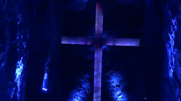 Крест, христианин, статуи, статуи — стоковое видео