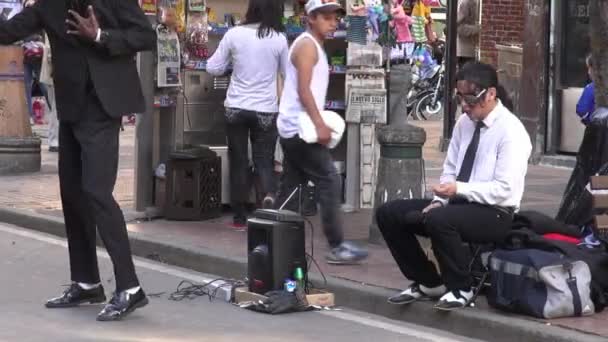 Street Performer, Talent — Stock Video