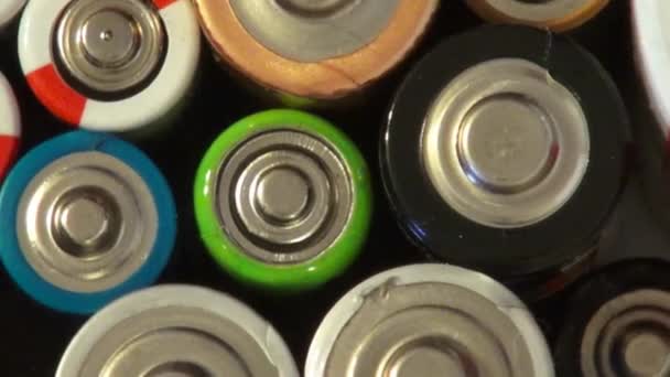 Batterie, Batterien, Strom, Energie — Stockvideo