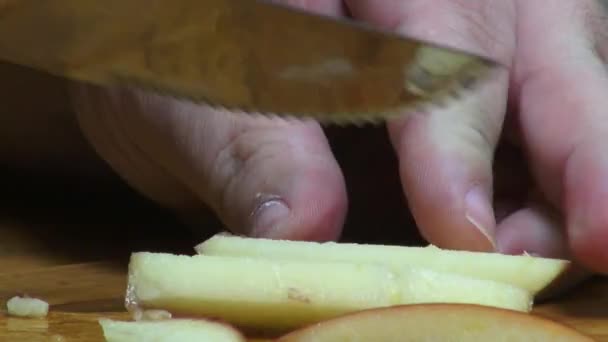 Μήλα, φρούτα, φρέσκα τρόφιμα — Αρχείο Βίντεο