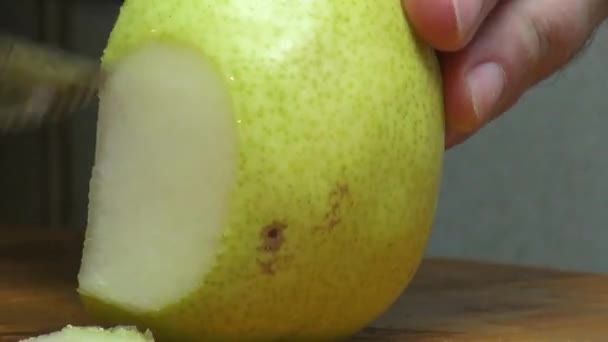 Päron, färsk frukt, mat, vegetarisk — Stockvideo