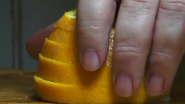 Oranges, fruits, produits frais, articles d'épicerie — Video