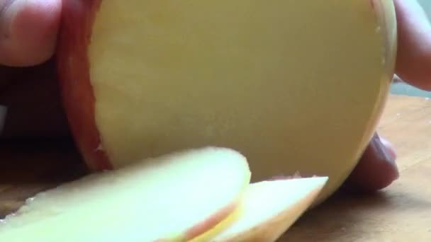 Appels, fruit, vers voedsel — Stockvideo