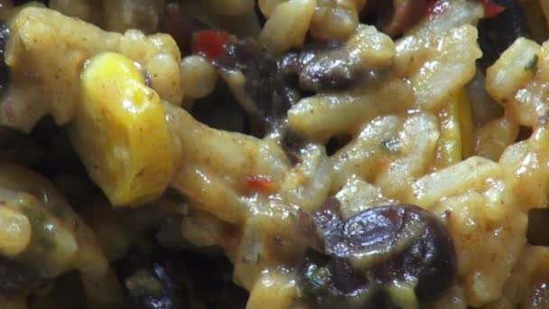 墨西哥水稻、 墨西哥食品、 谷物 — 图库视频影像