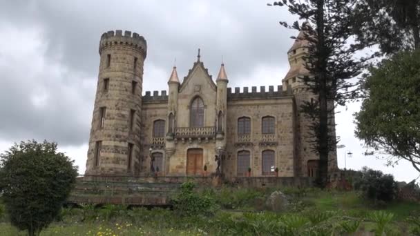 旧的建筑物，中世纪的城堡 — 图库视频影像