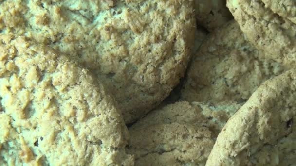 Oatmeal Cookies, haver, Snacks — Stockvideo