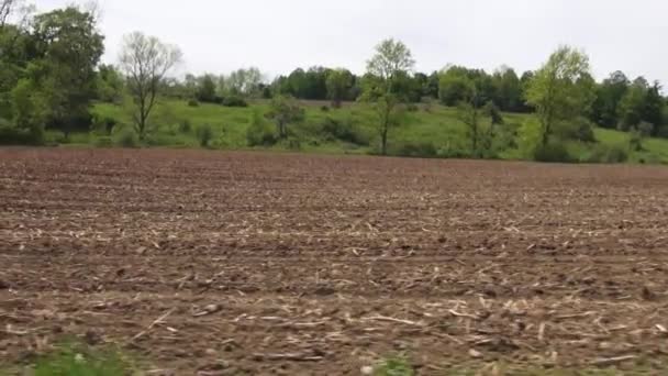 Почва, грязь, земля, грунт, ферма, земледелие, весна — стоковое видео