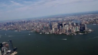 New york şehrinin hava, manhattan, binalar