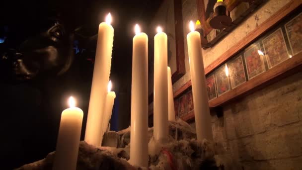 蜡烛、 蜡，火光 — 图库视频影像