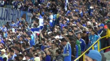 14 Mart 2014 - Bogota, Kolombiya - Futbol Taraftarları Maç Başlatmasını Bekliyor