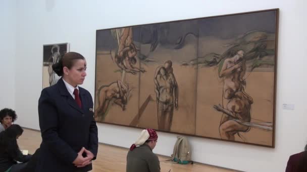 Museum Exhibits Artwork Culture — Stock Video