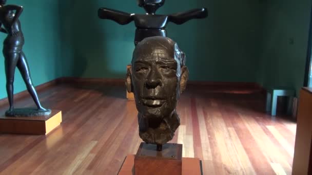 Statuen, Skulpturen, Kunst, Kunstwerke, Denkmäler, Wahrzeichen — Stockvideo