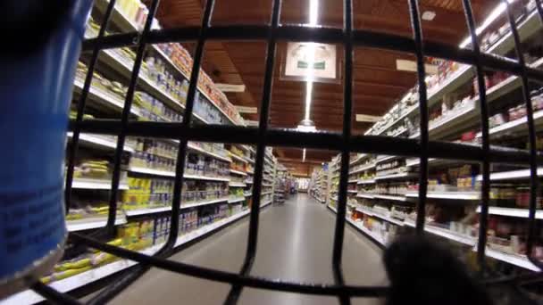 Shopping Cart, winkels, Retail — Stockvideo