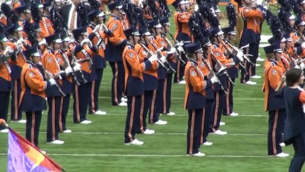 Marching Band, musicerandet — Stockvideo