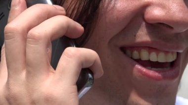 Cep telefonu, cep, cep telefonu kullanan adam