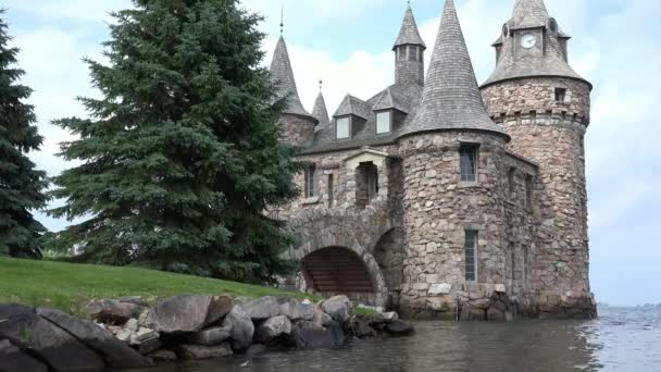 Burg, alte Gebäude, mittelalterliche — Stockvideo