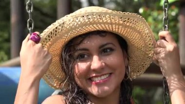 Happy Hispanic Woman