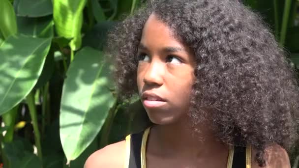 African Teen Girl With Fear Or Anxiety Video By C Dtiberio Stock Footage African Teen Girl With Fear Or Anxiety Video By C Dtiberio Stock Footage