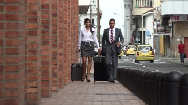 Business Man en vrouw Slowmotion — Stockvideo