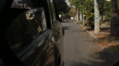 27 Kasım 2014 - Cali, Kolombiya - araba dikiz aynası