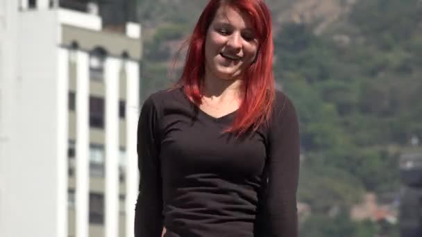 Femme rousse adolescent Hiphop Dancer — Video