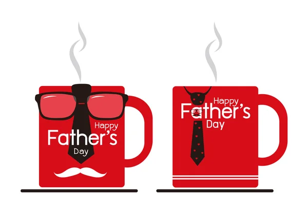 Cup design för fäder dag — Stock vektor
