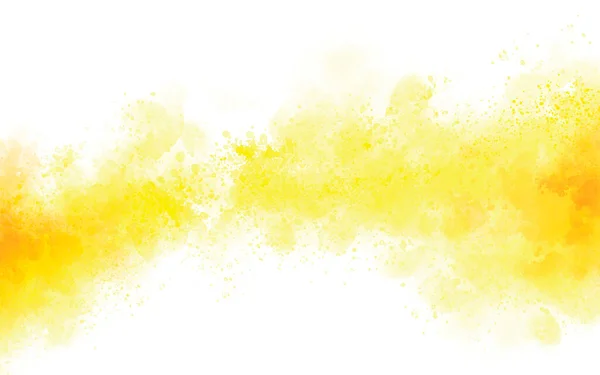 Gelbe Aquarell Textur Hintergrund Illustration — Stockfoto