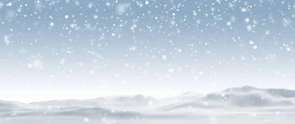Snowdrift Opadami Śniegu Zimie Renderowania — Zdjęcie stockowe