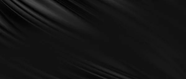 Черный Роскошный Тканевый Фон Копировальным Пространством — стоковое фото