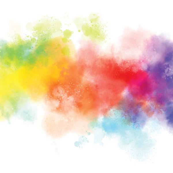 Bunte Aquarell Auf Weißem Hintergrund Illustration — Stockfoto