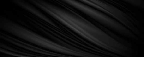 Fekete Szövet Textúra Háttér Illusztráció — Stock Fotó