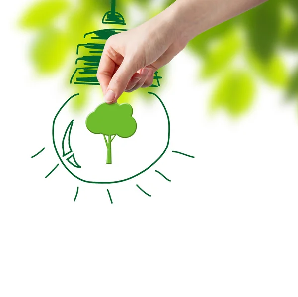 Think green — Stock Photo, Image