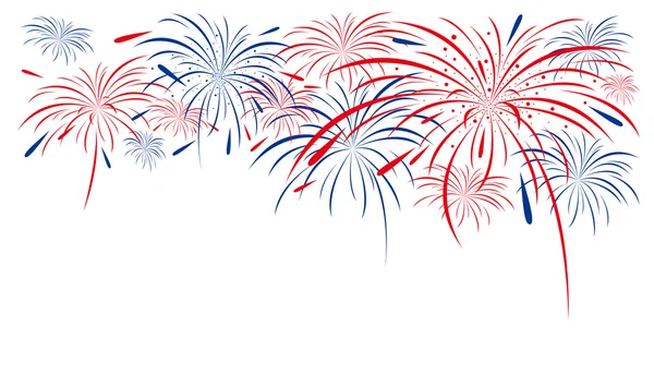 Beyaz arkaplanda havai fişek tasarımı