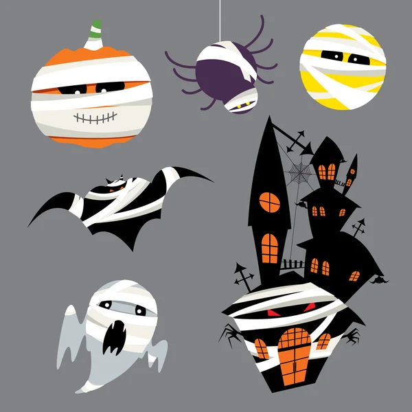 Personnages pour Halloween — Image vectorielle