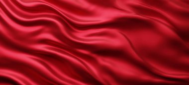 3B kopyalama alanı olan kırmızı kumaş arkaplanı