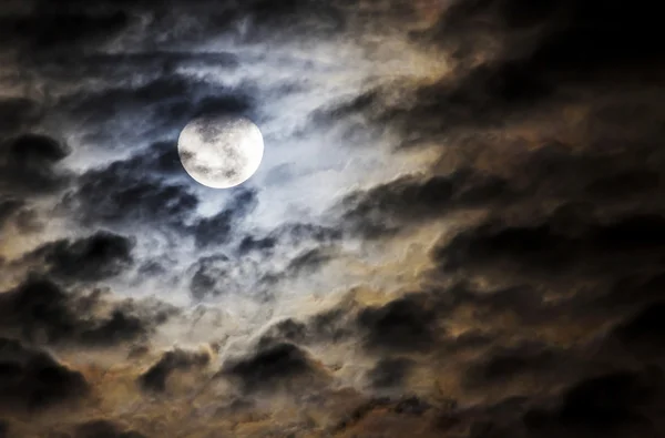 Night sky with full moon Royalty Free Stock Images