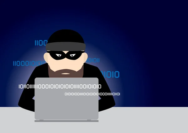 Számítógépes hacker tervezés — Stock Vector