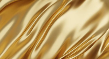 3d kopyalama alanı olan lüks altın kumaş arkaplanı