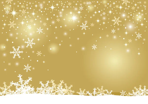 Gold Weihnachten Hintergrund Design — Stockvektor