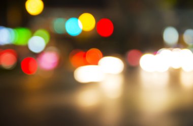 Soyut bulanık ışıklar gece trafik