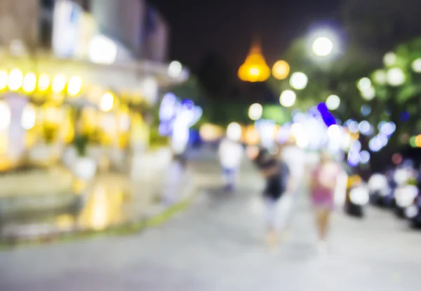 Abstrakte verschwommene Lichter Hintergrund in der Stadt — Stockfoto