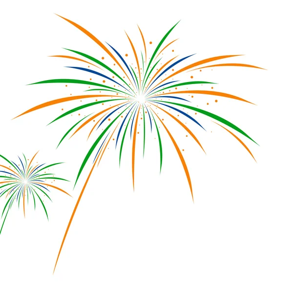 Giorno di indipendenza dei fuochi d'artificio vettoriali — Vettoriale Stock