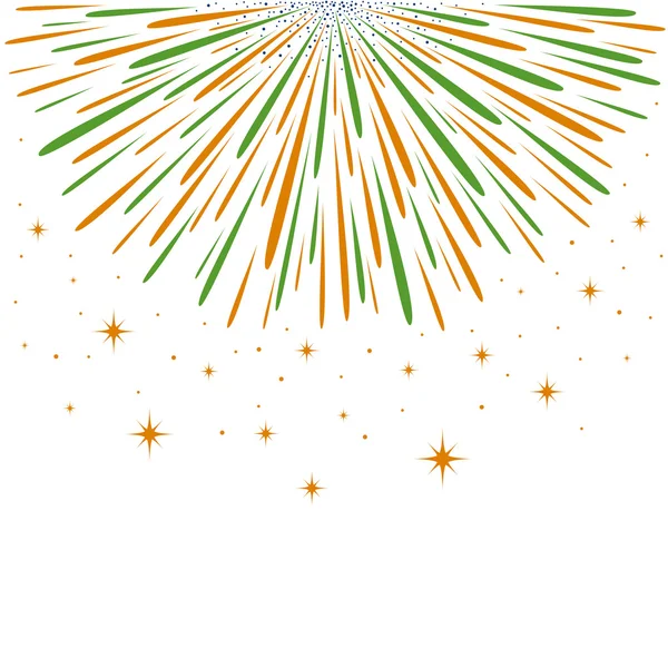 Vector firework independence day — Stock Vector