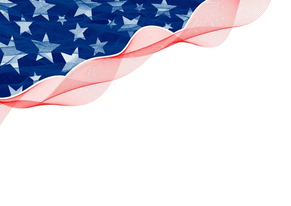 Conception abstraite de fond du drapeau américain — Image vectorielle