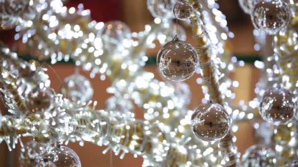 Bolas de cristal de Navidad — Vídeos de Stock