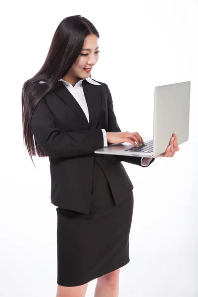 Femme d'affaires. Isolé sur fond blanc — Photo