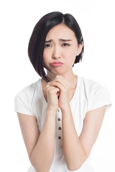 Chinese woman facial expressions — Stock Photo, Image